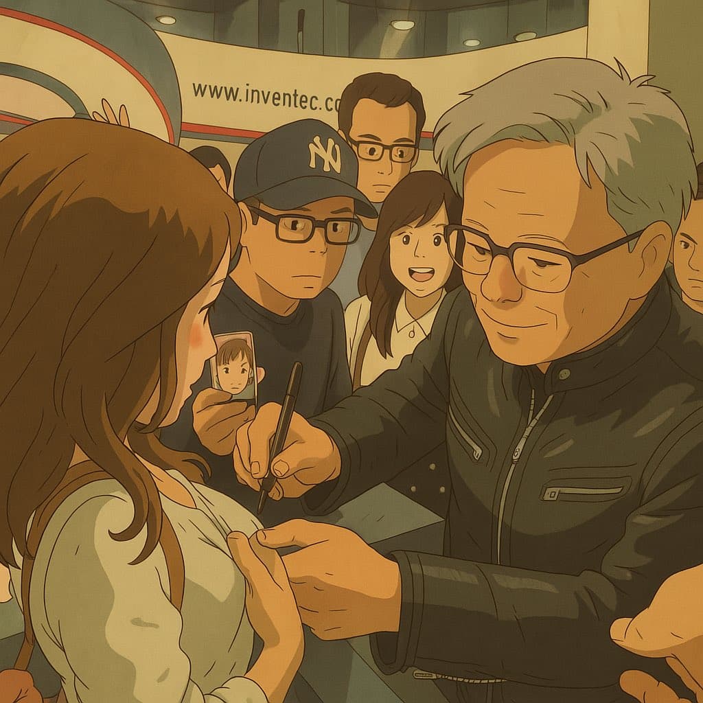 Beautiful writing scene transformed by Gibly AI into Ghibli art style